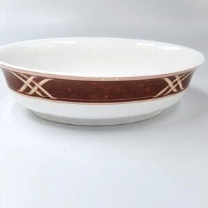 Vintage Personal Expressions Lenox Simply Tulips Sienna Oval Vegetable Bowl